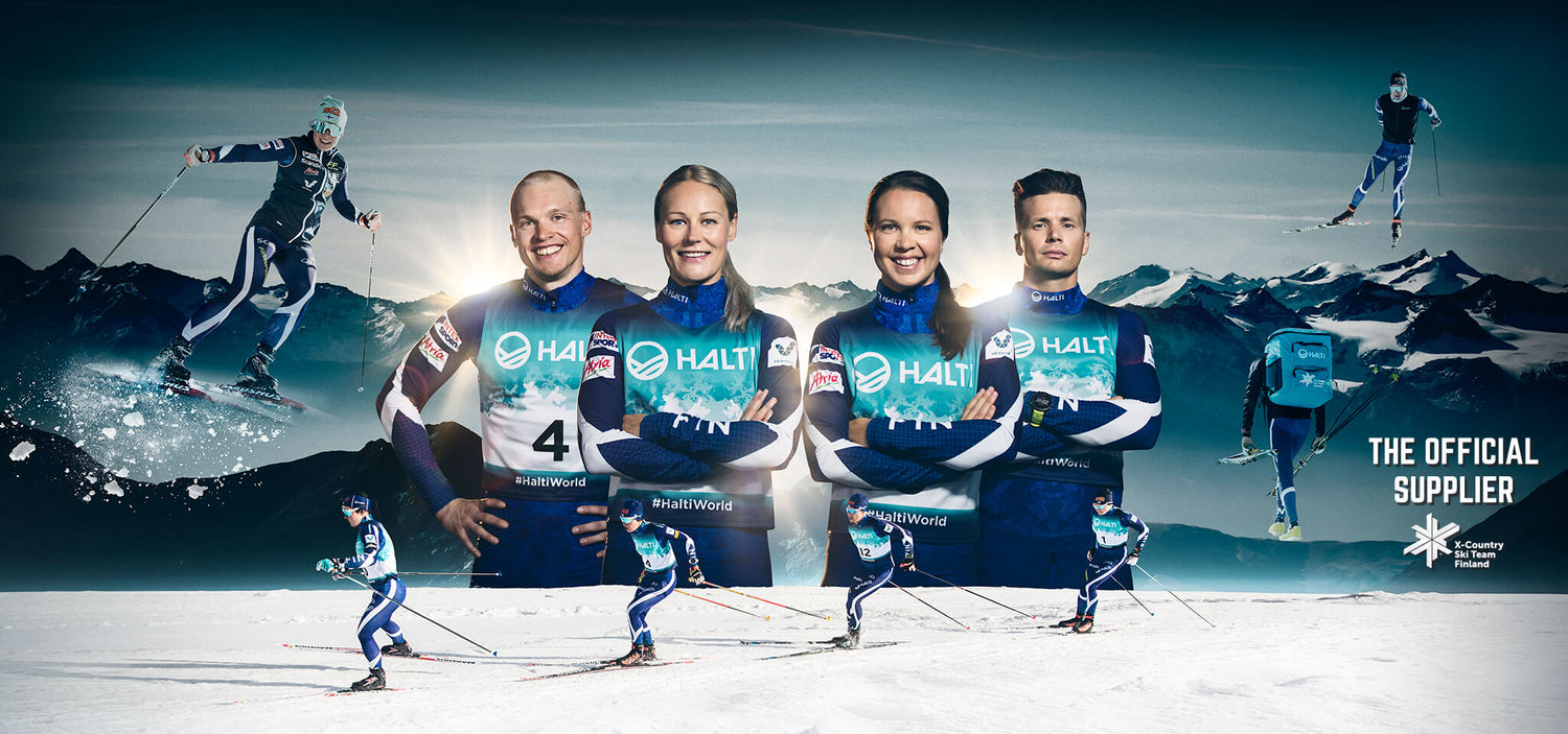 Halti on Suomen maastohiihtomaajoukkueen pääyhteistyökumppani ja vaatettaja