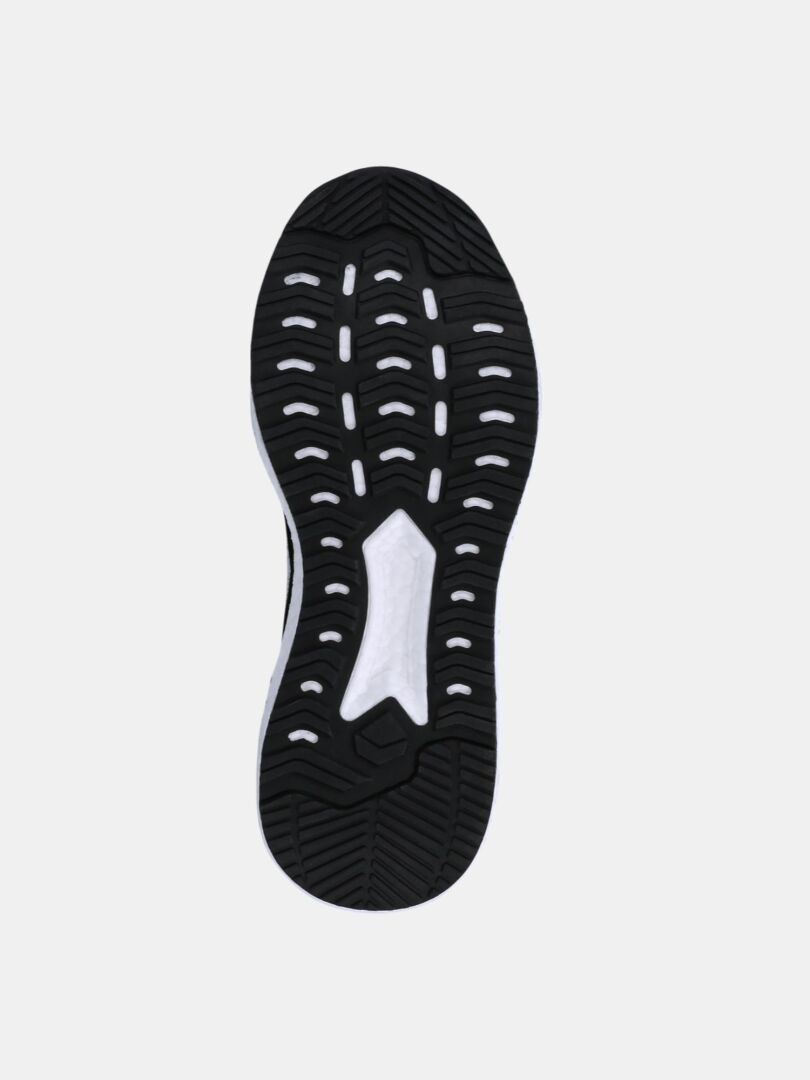 Halti Gale 2 BX Lenkkari Naisten tennareissa on mustavalkoinen pohja BoomaxX-välipohjalla, alhaalta katsottuna.