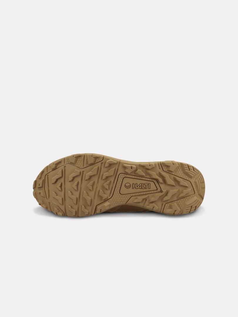 Ruskettuneen Halti Regis DX Vaelluskenkä Miesten talla näkyy tavallisella pohjalla.