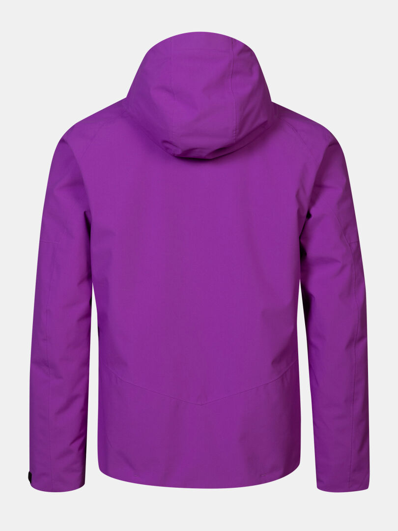 Violetti Melvik II DX Laskettelutakki Miesten -huppari takaa katsottuna.