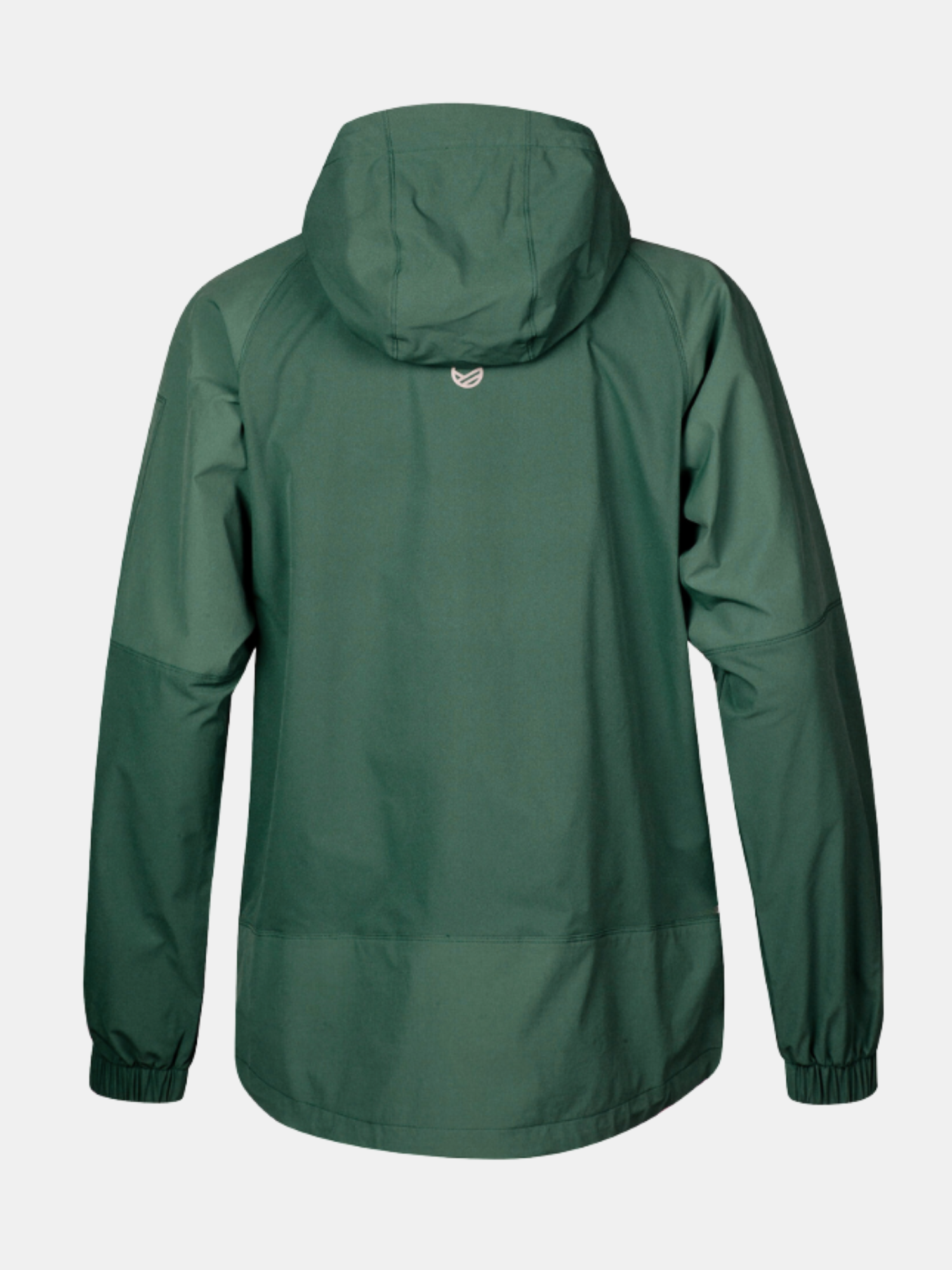 Vihreässä Halti Pallas Naisten Jogger Lite Takki -housut ovat takaa katsottuna pitkät hihat ja joustavat hihansuut.