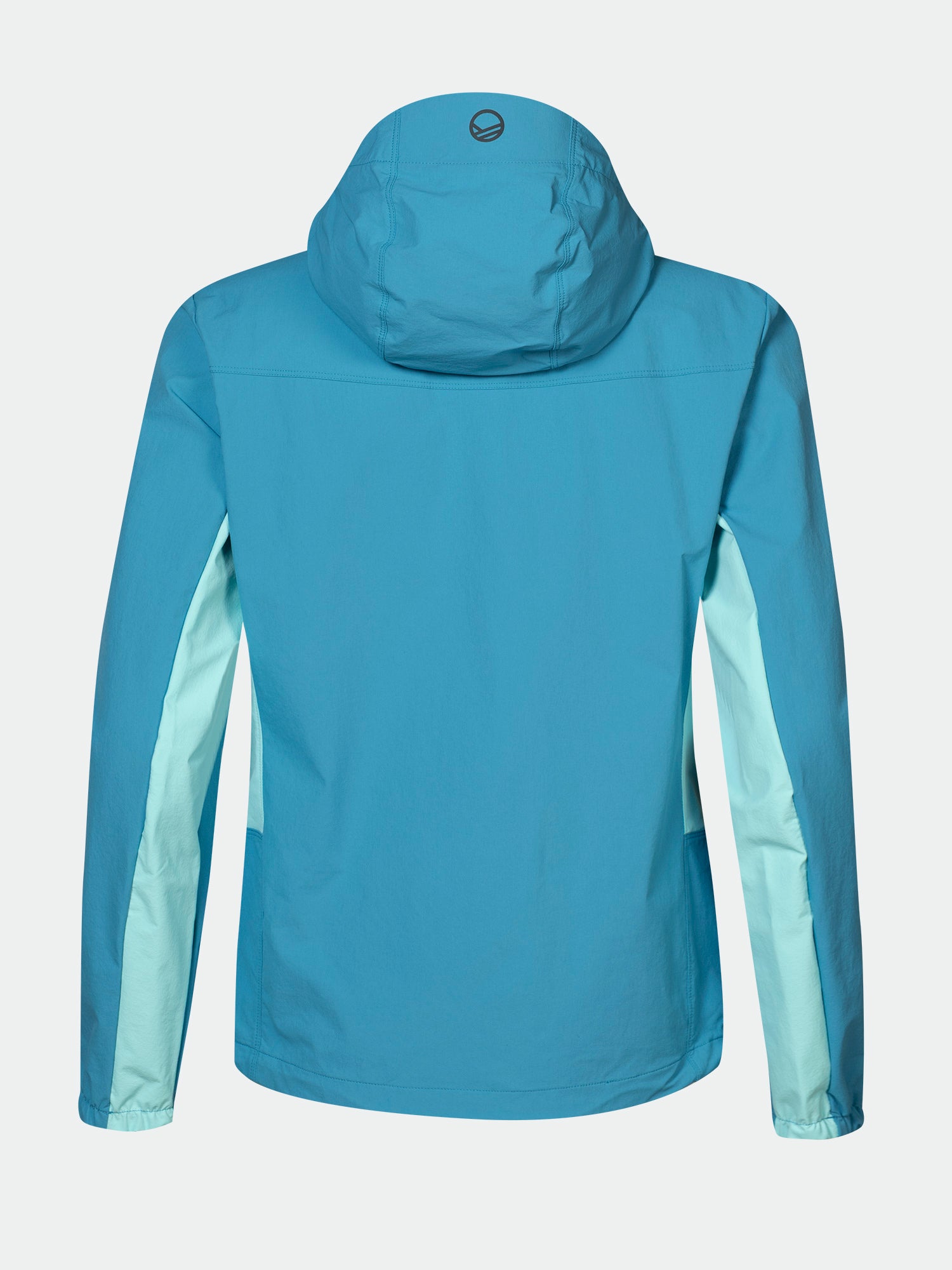 Takapuolelta kuvattu Halti Pallas Evo X-stretch Takki Naisten on ihanteellinen retkeilyyn.