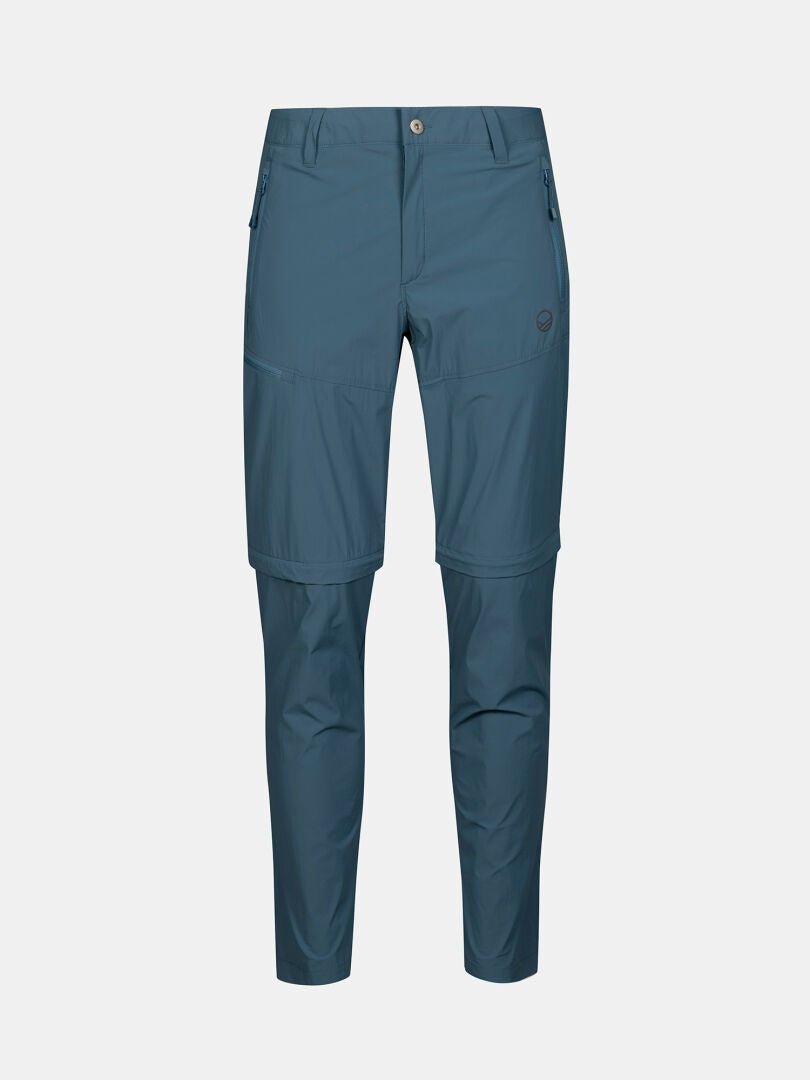Halti Pallas Cool Stretch Zip-off Housut Miesten, jossa on vetoketju edessä, nappikiinnitys ja vetoketjulliset sivutaskut.