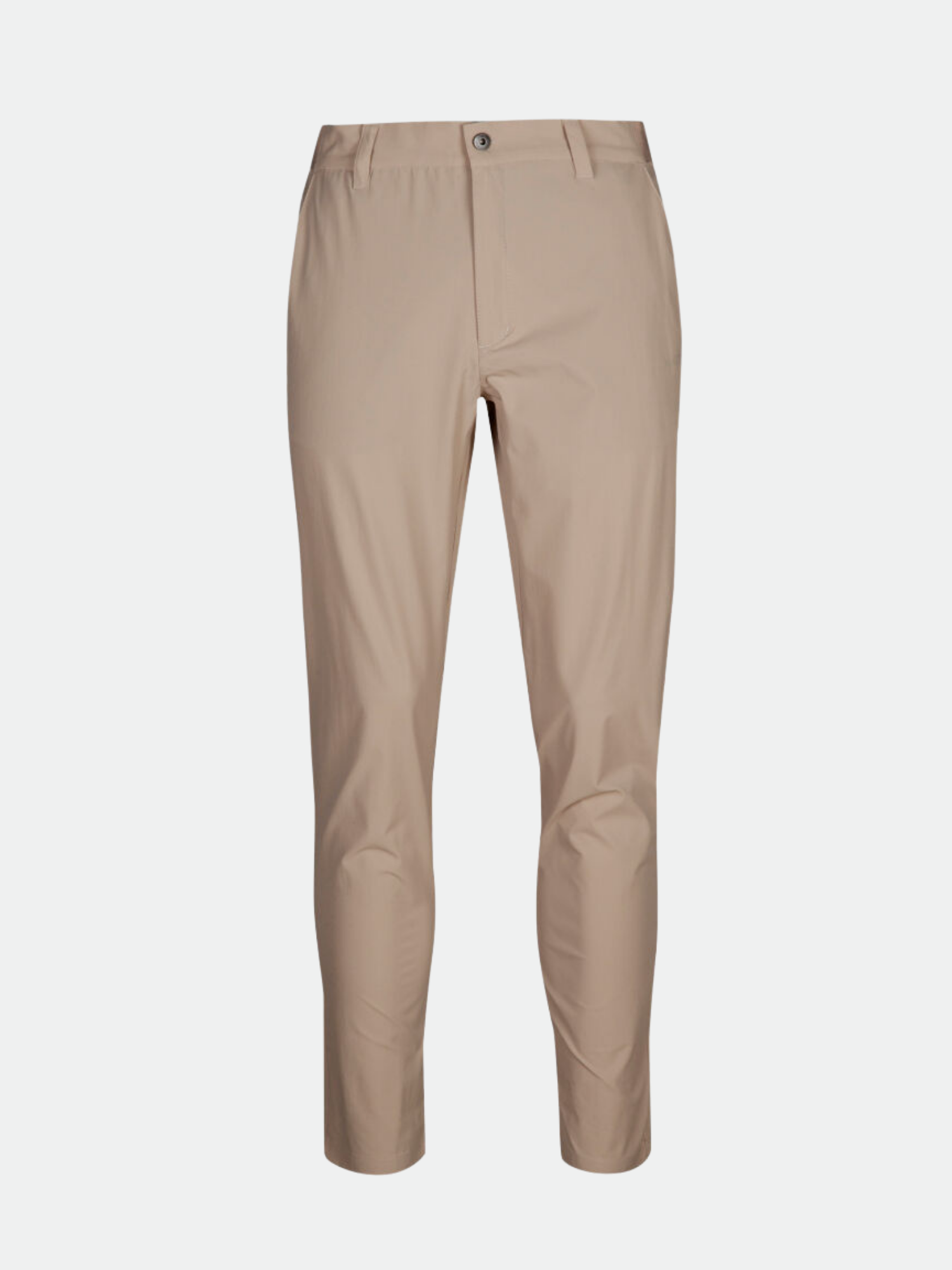 Halti Drive Miesten X-stretch Chinot: beige slim-fit housut, joustavaa materiaalia, UPF 50+ suojaus.