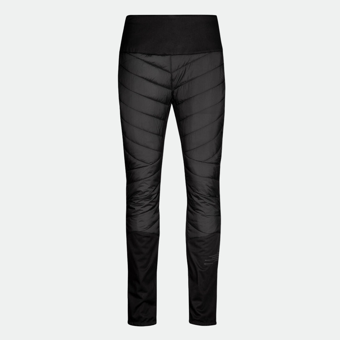 Halti Hanki Hiihtohousut Naisten, joissa Microtherm®-vanu, korkea vyötärö, tikattu etuosa, kuvassa valkoisella taustalla.