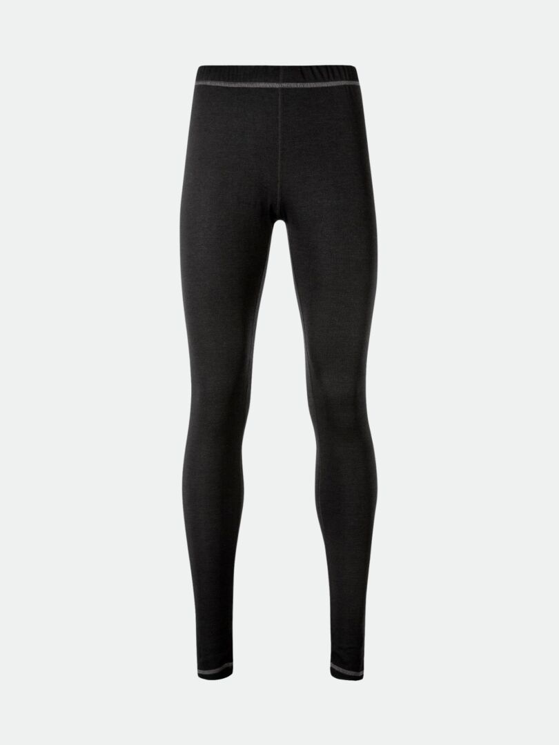 Black Halti Neva Merino Kerrasto – naisten merinovillaiset alusleggingsit, joissa on korkea vyötärönauha.