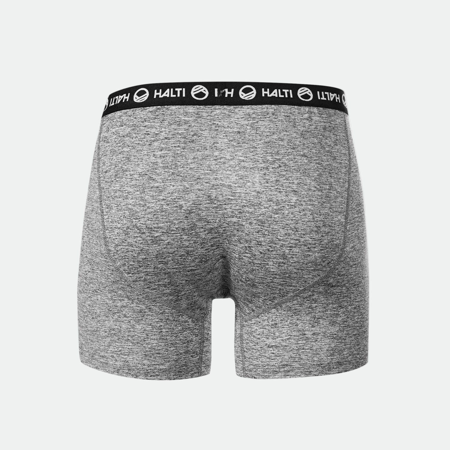 Takakuva Halti Miesten 2-pack Bokserit musta Halti-logo vyötärönauha aktiiviselle liikunnalle.