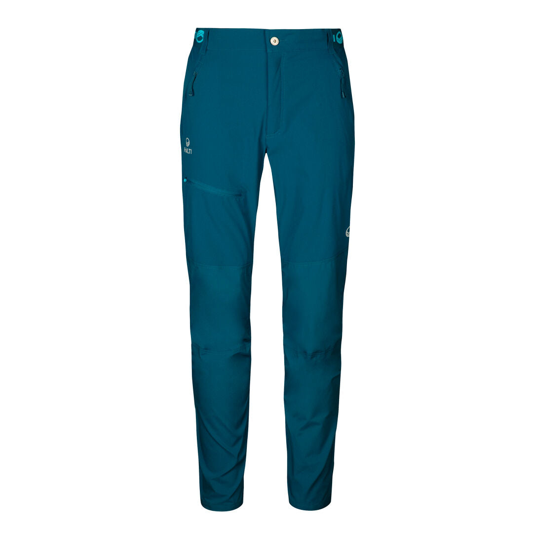 Halti Pallas Miesten X-stretch Lite housut, Quick Dry, etutaskut ja polvileikkaukset—ulkoiluun ja vapaa-aikaan.