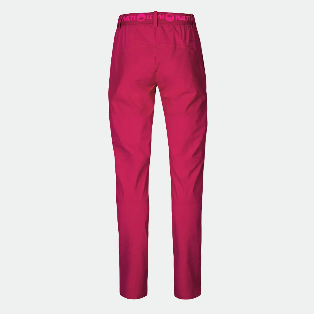 Halti Pallas II Naisten Short X-stretch Ulkoiluhousut - Punainen - Takaa