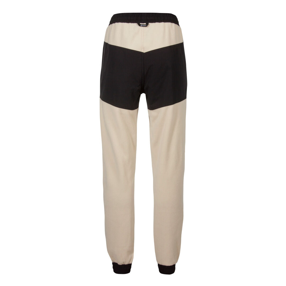 Halti Skugge Unisex Fleecehousut -takki takaa päin, ja siinä on musta vyötärönauha, yläselkä ja nilkkareunukset.