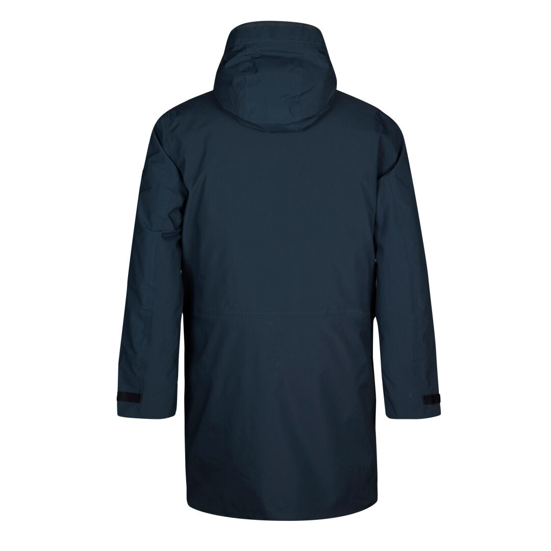 Halti Bergga DrymaxX Talvitakki Miesten tummansininen tummansininen Miesten näkyy takaa valkoista taustaa vasten.