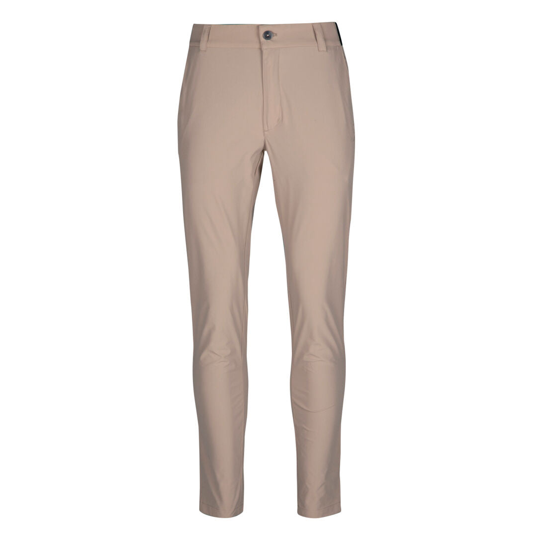 Halti Drive Naisten X-stretch Chinot: beige, slim-fit, joustavat housut nappi- ja vetoketjukiinnityksellä arkeen tai liikuntaan.