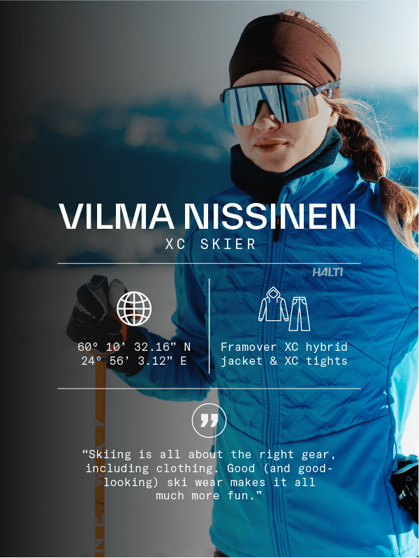 Testaajatarina: Vilma Nissinen, maastohiihtäjä