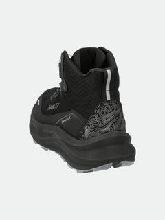 Halti Rapid Mid Mid Freelock DX Ulkoilukenkä Unisex: musta urheilukenkä, jossa on mesh, kuvioitu kantapää ja vedenpitävä DrymaxX.