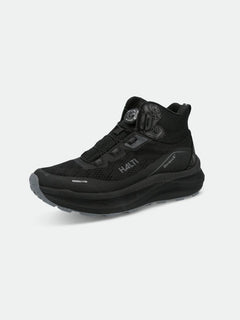 Halti Rapid Mid Freelock DX Ulkoilukenkä Unisex: musta, mesh yläosa, paksu pohja, vedenpitävä; kuvassa harmaa.