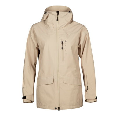 Halti Settler women's shell jacket beige - Naisten Kuoritakki Lasketteluun - Laskettelutakki