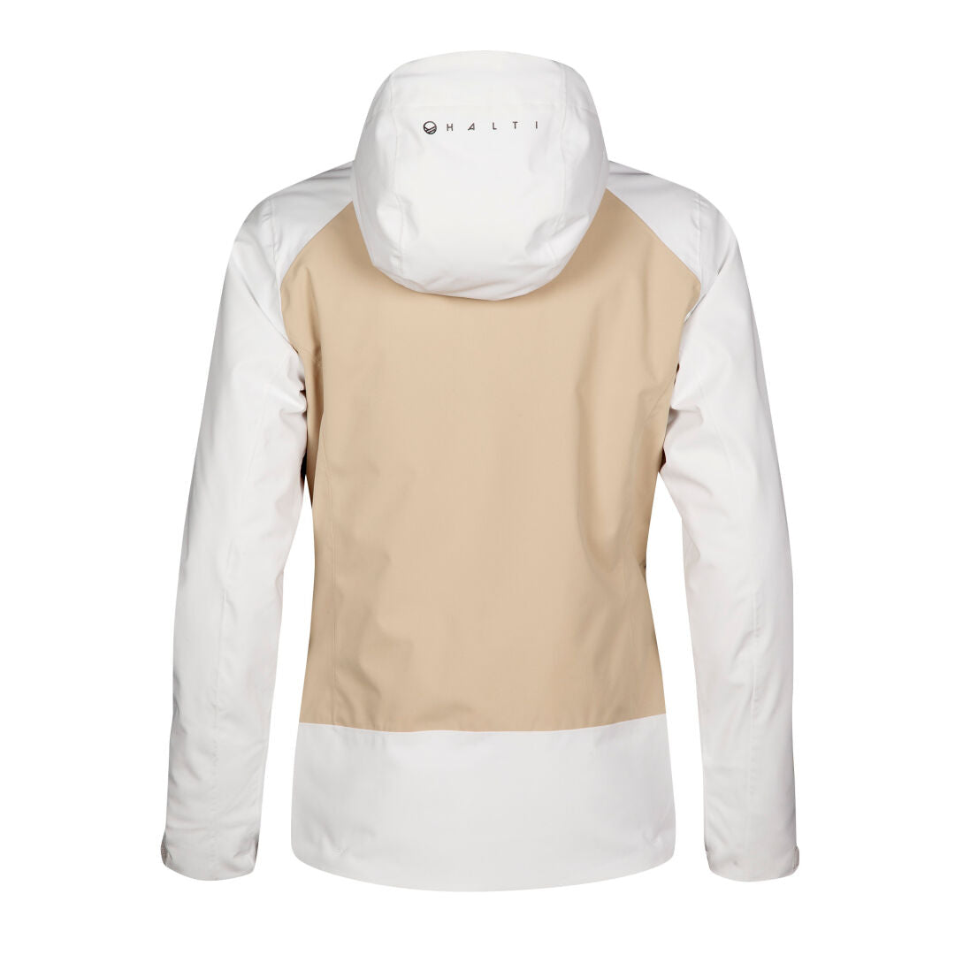 Halti Wedeln women's ski jacket white and beige