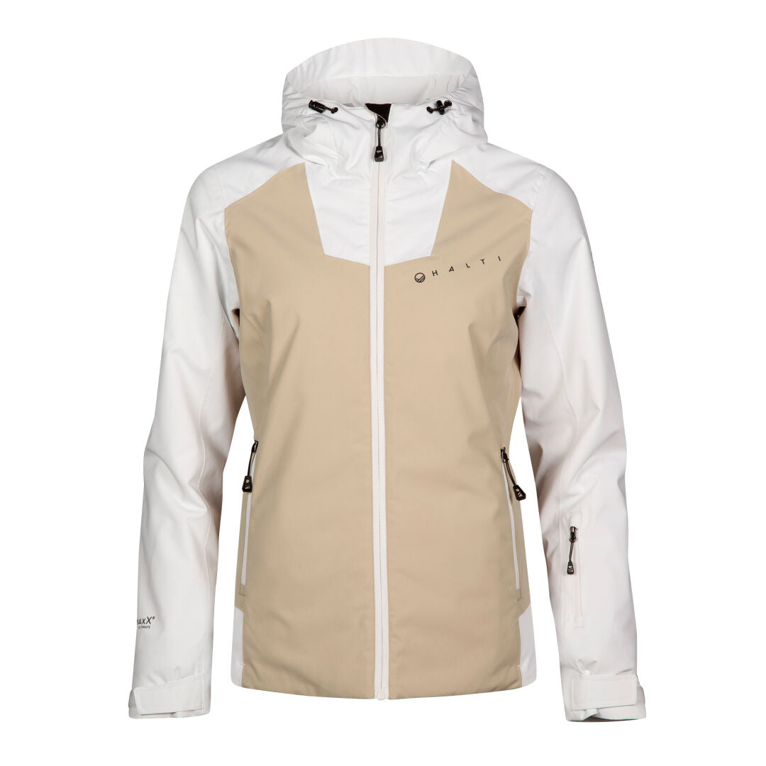 Halti Wedeln women's ski jacket white and beige