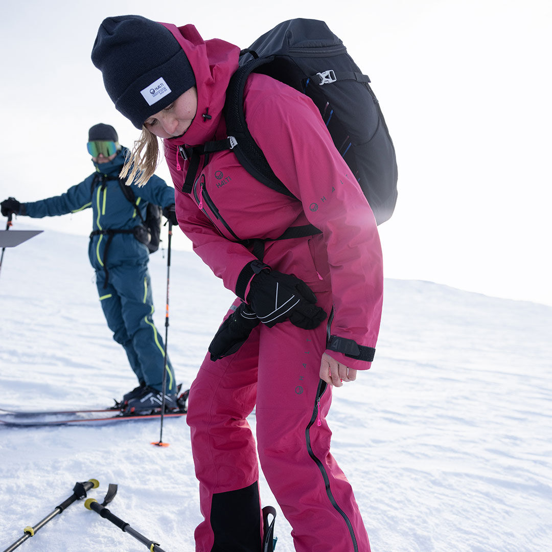 Halti Alpine Naisten 3L DrymaxX Kuoritakki Sininen - Laskettelu - Ski Touring - Lumilautailu - Shell Jacket Blue - Skiing - Snowboarding - Pink