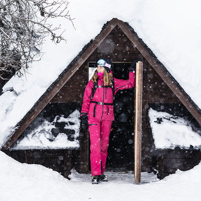 Halti Alpine women's skitouring outfit pink / Halti Alpine naisten retkihiihtovaatteet pinkki