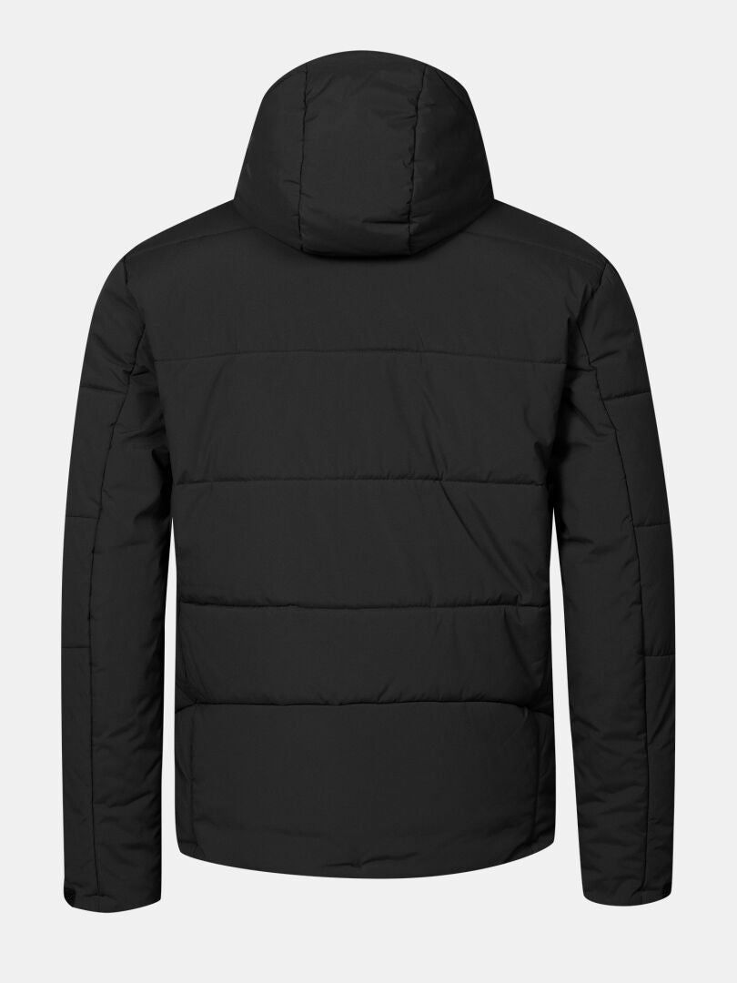 Halti Ascale II Puffer -laskettelutakki miehille, hupullinen, takanäkymä, DrymaxX-materiaali takaa parhaan suojan.