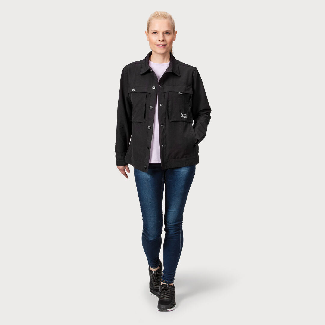 halti easy hike schaket women's black - halti easy hike naisten paitatakki musta - halti easy hike hemdjacke damen schwarz - halti easy hike jacka dam svart