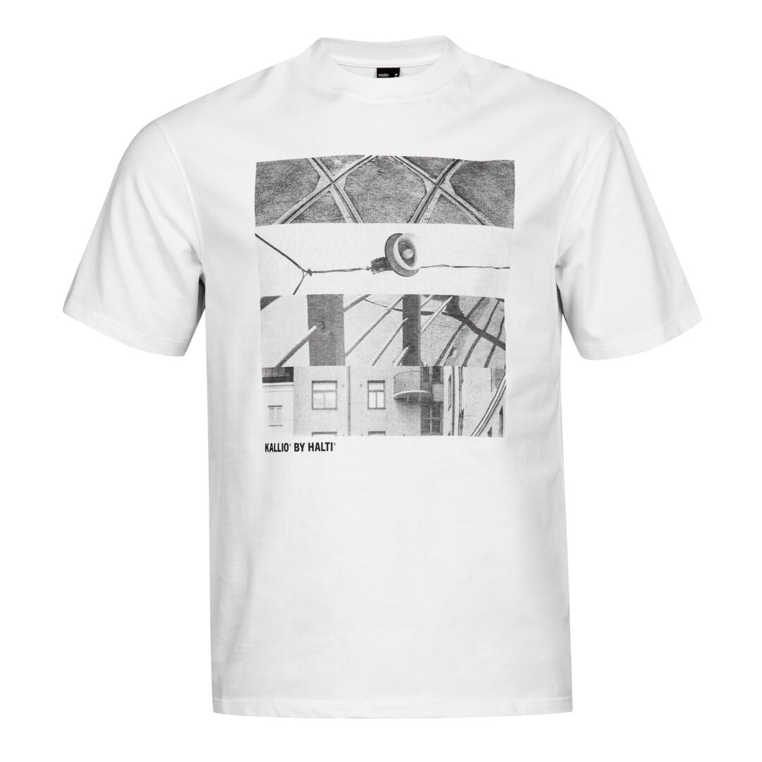 Halti Skaltsi Unisex T-Paita - Unisex T-Shirt - White - Valkoinen