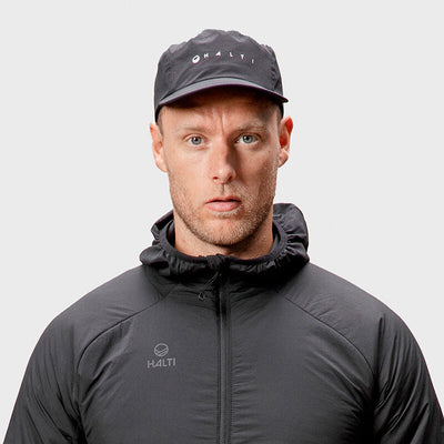 halti aero sport cap black / halti aero miesten urheilulippis musta