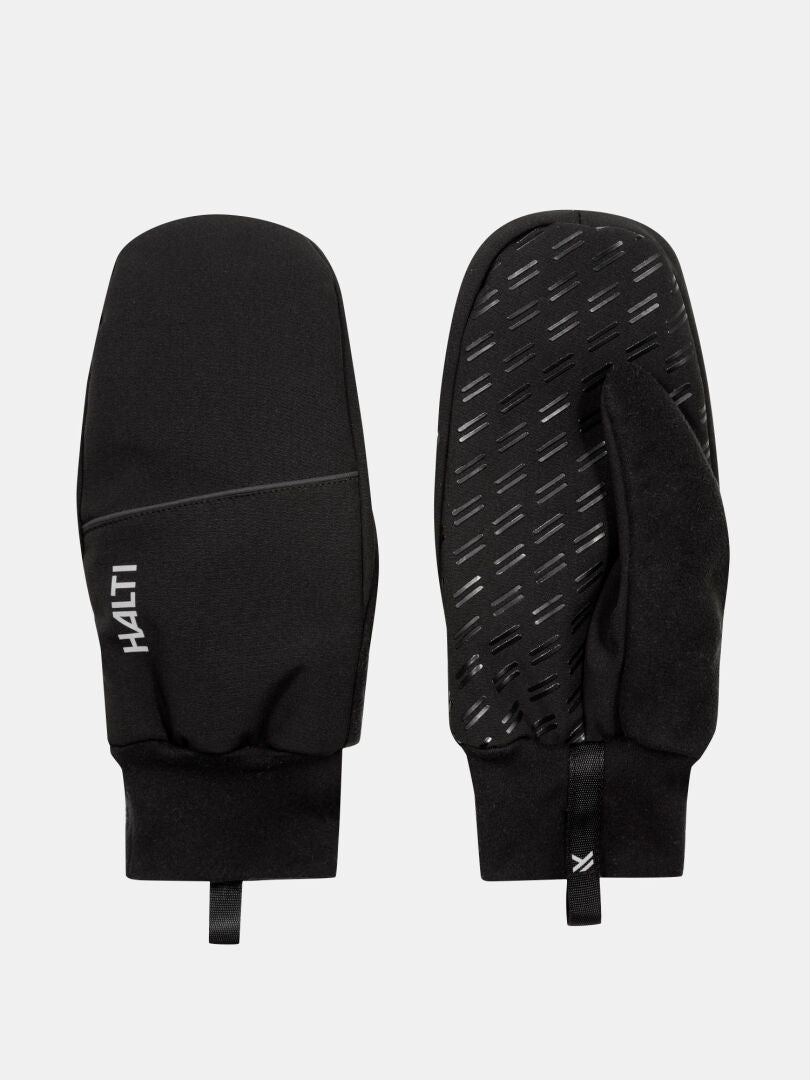 Pari Halti Kroka II Rukkaset, toisessa logo ja toisessa kuvioitu kämmenpinta.