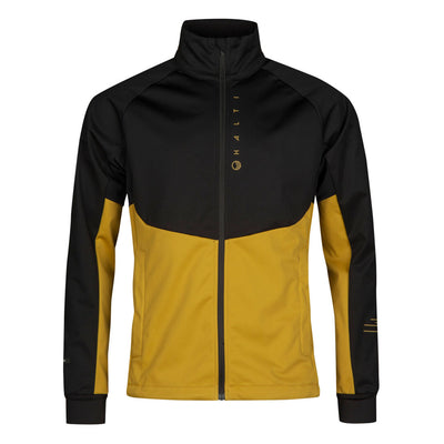 halti tola men's ski jacket black yellow