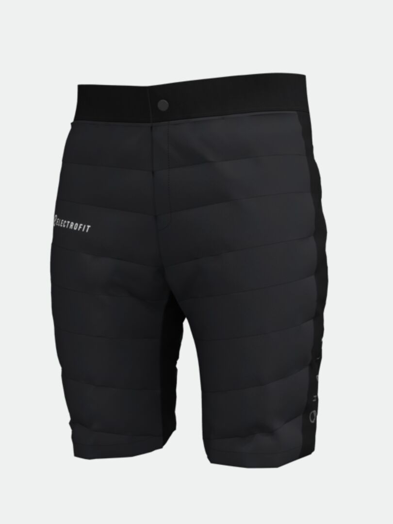 Halti Hanki Toppashortsit Miesten - Electrofit, musta nappikiinnityksellä ja logolla, talviaktiviteetteihin.