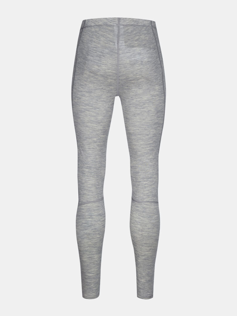 Halti Hossa II Merino Kerrasto Miesten leggingsit harmaata kanervaa, selkämys tasainen valkoisella pohjalla.