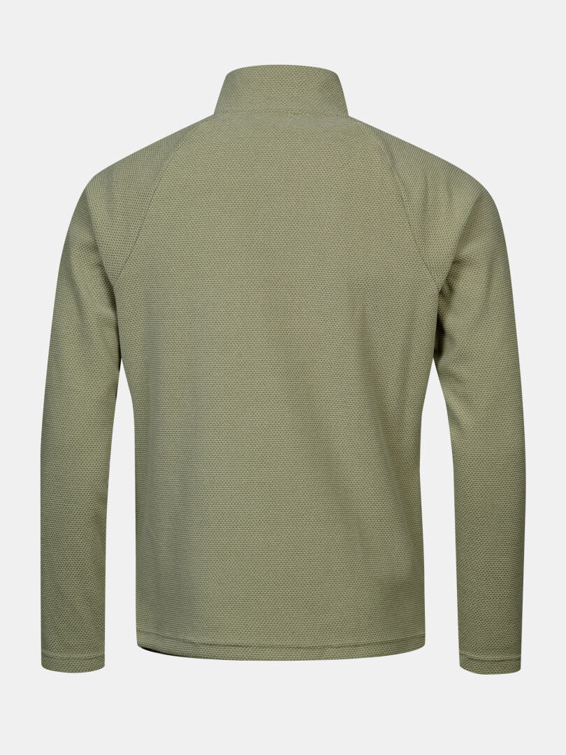 Halti Suomis Hybrid Välitakki Miesten -takki takaa katsottuna, pystykauluksella ja Microtherm® Dynamic -eristyksellä.