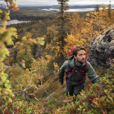 Halti Hiker Miesten DrymaxX 3L Ventilated Vedenpitävä Takki - Housut - Vihreä - Lappi