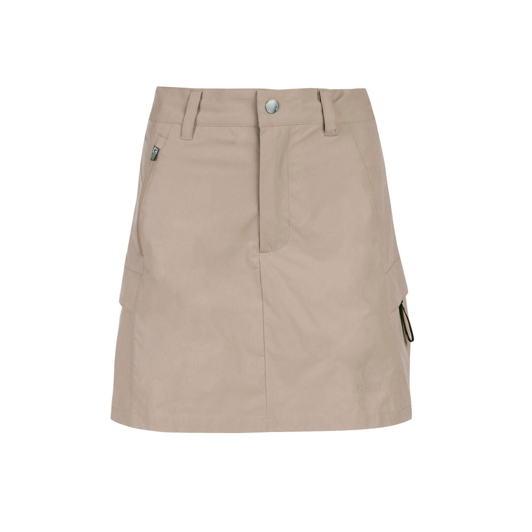 Halti Reissu Naisten Plus Shortsihame - Golf shortsit - Hame - Beige