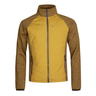 Halti Streams men's knit layer jacket yellow