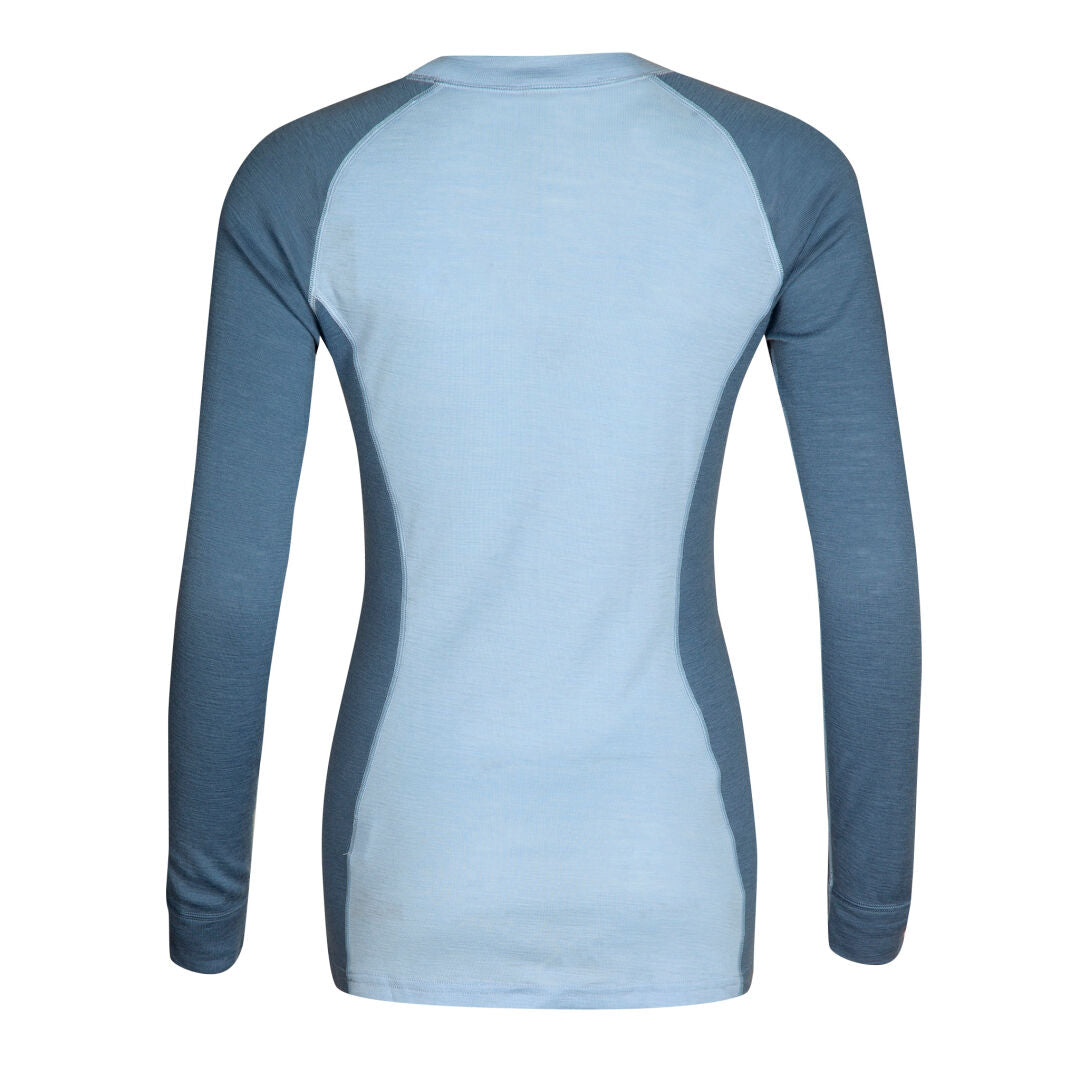 Halti Hossa women's merino wool base layer shirt blue