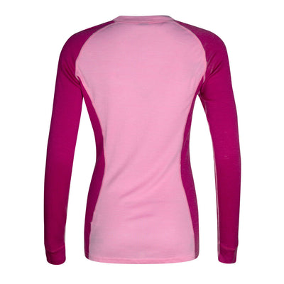 Halti Hossa women's merino wool base layer shirt pink