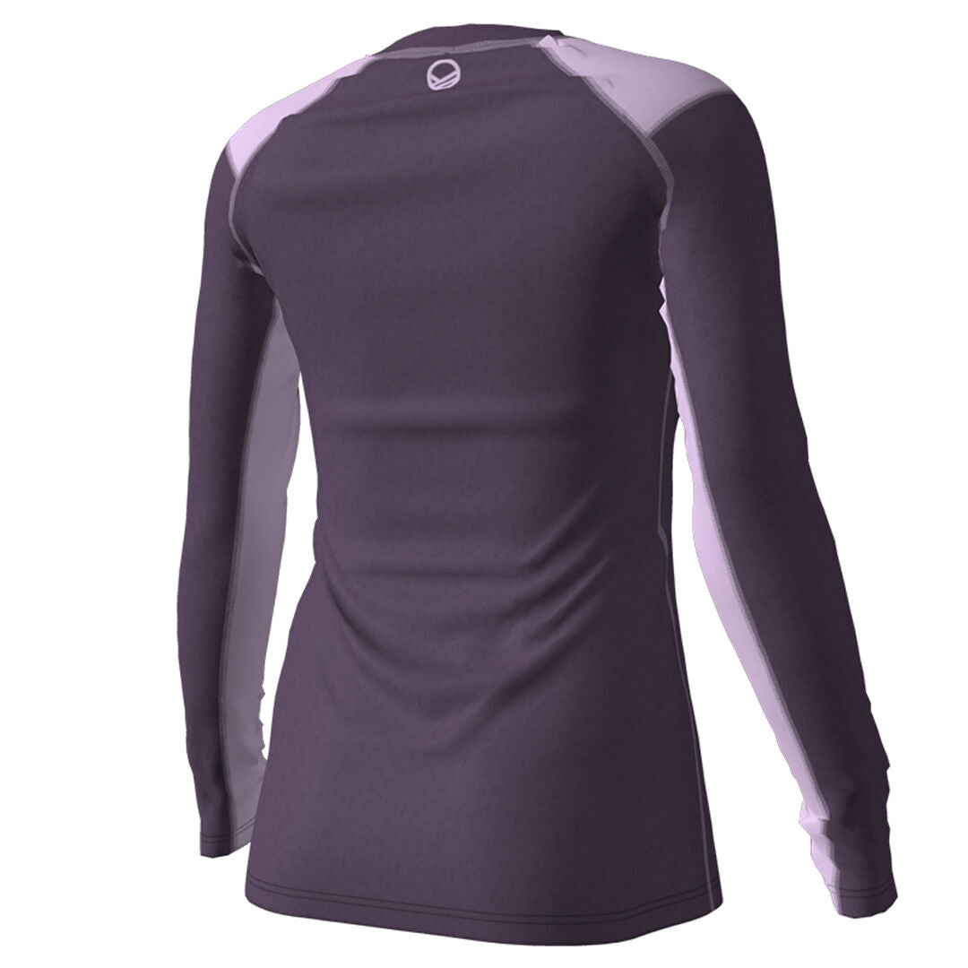 Halti Pihka women's merino wool base layer shirt purple