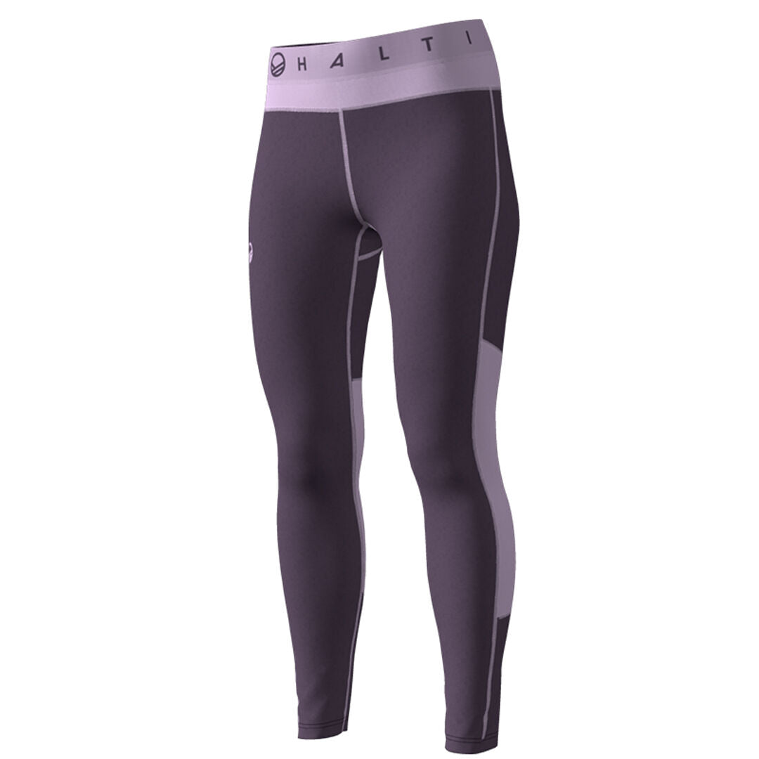 Halti Pihka women's merino wool base layer pants purple